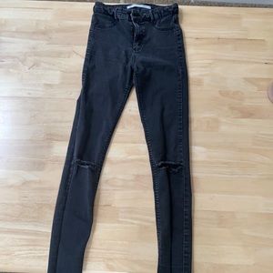 Zara Skinny Black/Grey Jeans Size 4 (EUR 36)
